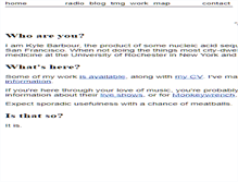 Tablet Screenshot of kylebarbour.org